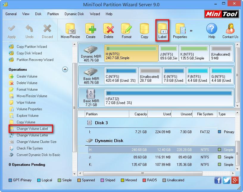 Change Volume Label