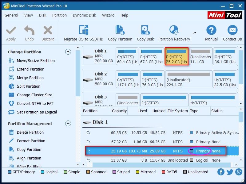 How To Set Partition As Logical Minitool Partition Wizard Tutorial