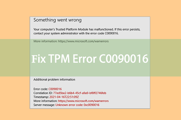 Targeted Solutions For Fixing TPM Error C0090016 On Win 10 11