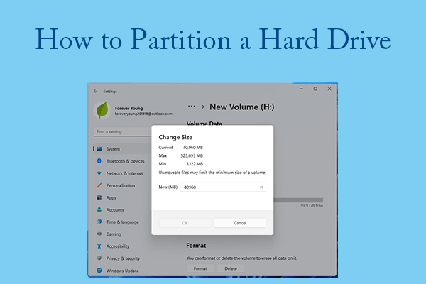 How To Partition A Hard Drive On Windows 11 10 Create Modify