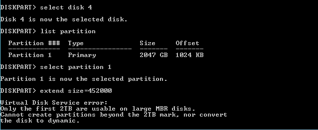 Diskpart Cannot Extend Partitions Beyond Tb Resolved Hot Sex Picture