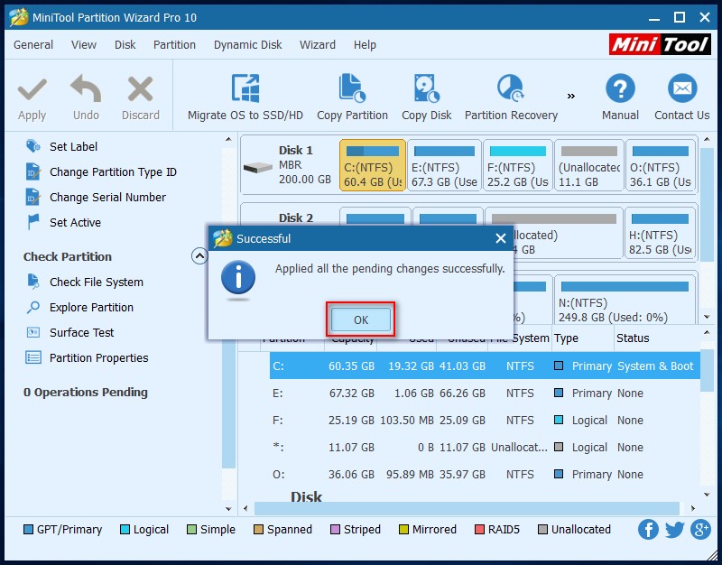 partition wizard 9 disk surface test