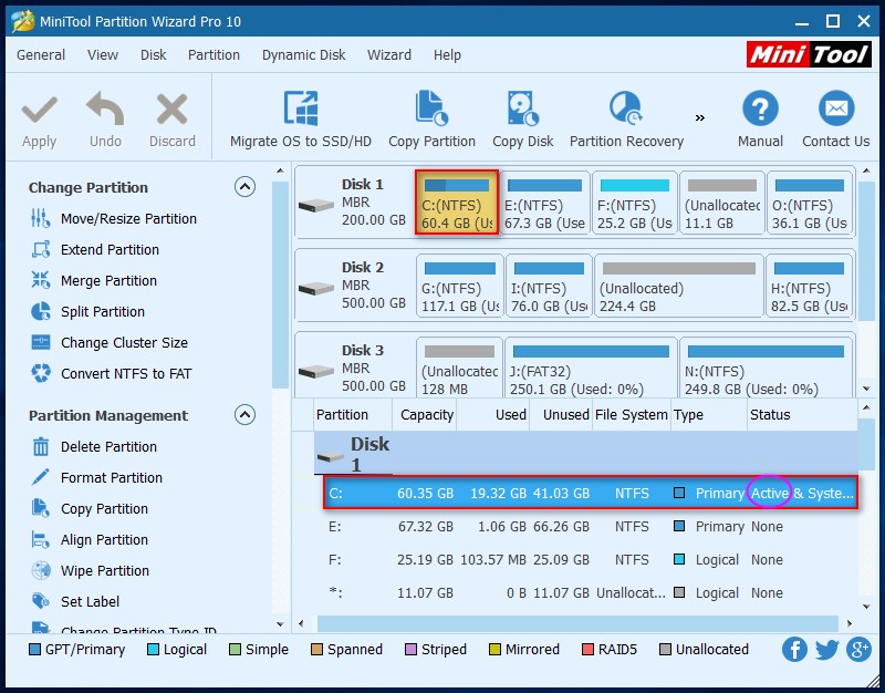 How to Set Active/Inactive | MiniTool Partition Wizard Tutorial