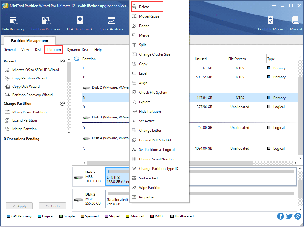 how-to-delete-partition-minitool-partition-wizard-tutorial-minitool