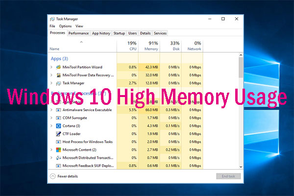 Windows 10 Usage [Causes Solutions] MiniTool Partition Wizard