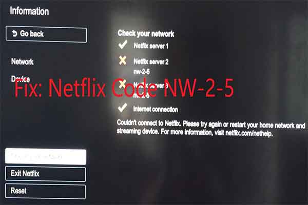 Netflix: o que é e como resolver o erro NW-2-5