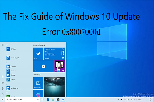 Top 4 Methods to Fix Windows 10 Update Error 0x8007000d - MiniTool Partition Wizard