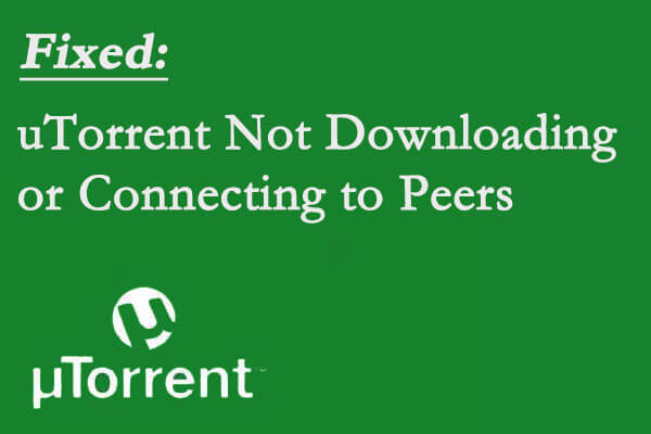 UTorrent Not Downloading Or Connecting To Peers? Try These Fixes ...