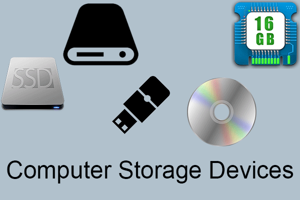 data storage devices in computer