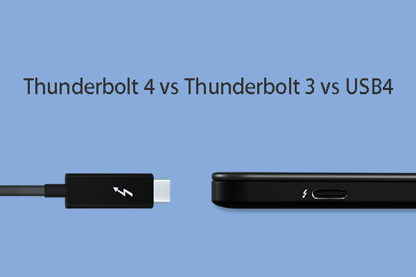 Compared: USB 3, USB 4, Thunderbolt 3, Thunderbolt 4, USB-C - what
