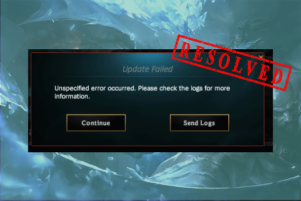 How to Fix the League of Legends Can't Connect to Game Error - MiniTool  Partition Wizard