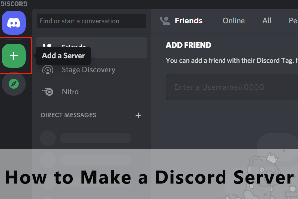 make a discord server