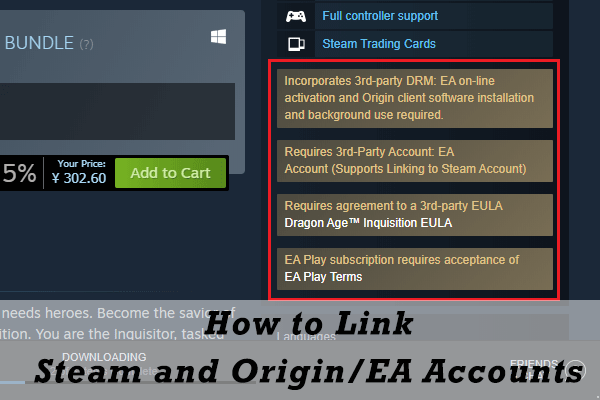 Can't link my steam account