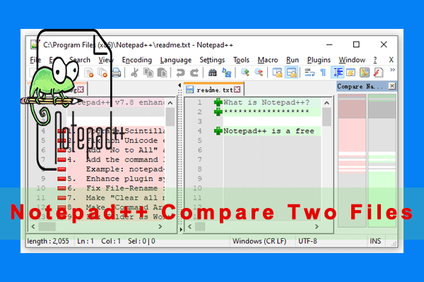 How To Make Notepad Compare Two Files Easily Full Guide MiniTool Partition Wizard