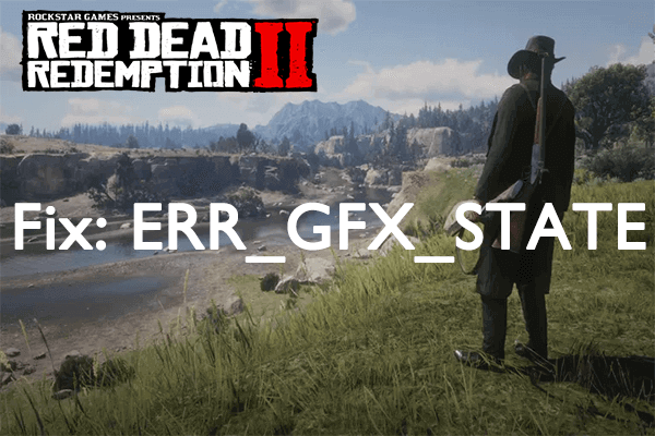 ERR_GFX_STATE Crash FIX Red Dead Redemption 2 PC 
