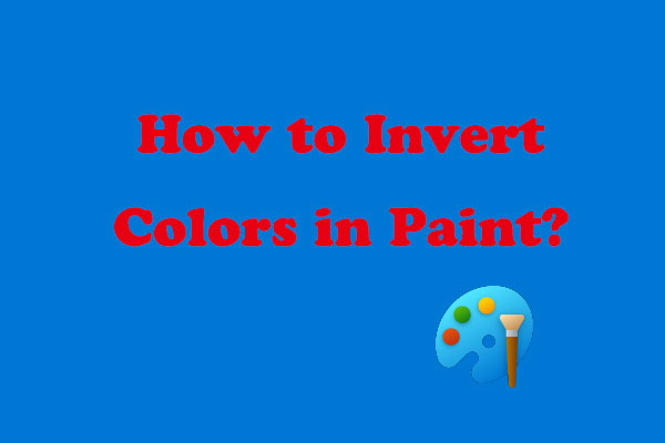 How to Invert Color of an Image 