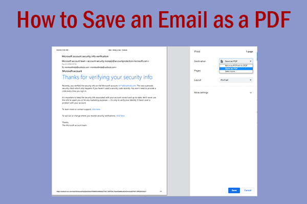 How to Save an Email as a PDF