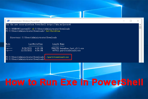 Use PowerShell to execute an exe – 4sysops