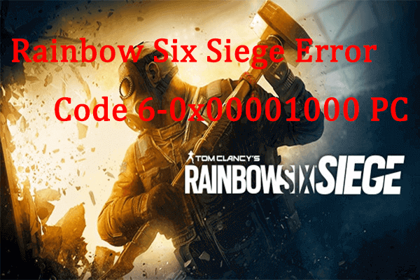 Is Rainbow Six Siege Crossplay? [PC/PS4/Xbox] - MiniTool Partition Wizard