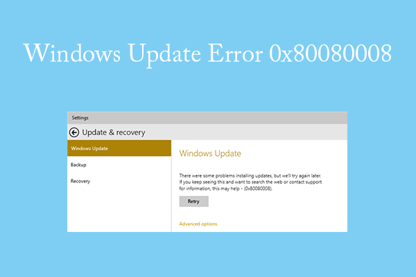 5 Ways To Fix The Windows Update Error 0x80080008