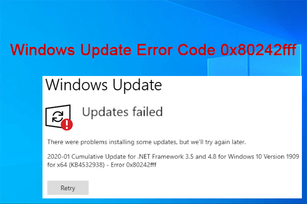 Top 5 Ways to Fix the Windows Update Error Code 0x80242fff