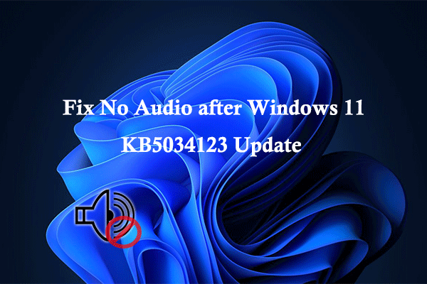 How To Fix No Audio After Windows 11 Kb5034123 Update Issue 1478