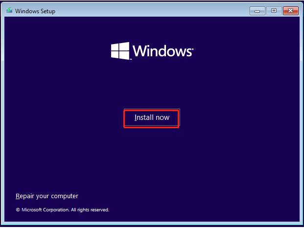 Windows installation