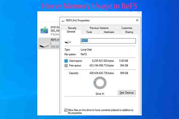 How to Fix ReFS Volume Heavy Memory Usage? Solved