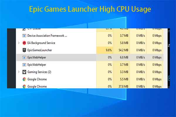 High CPU Usage on Epic Games Launcher: 6 Methods to Lower It