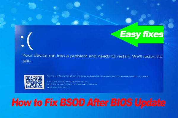 5 Effective Ways to Fix PC Blue Screen After BIOS Update