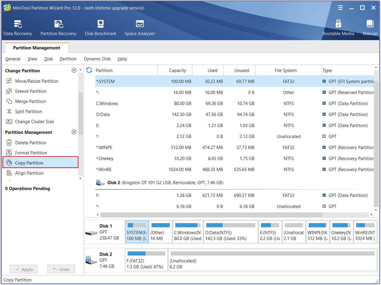 copy recovery partition to new drive
