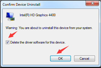 delete the driver software