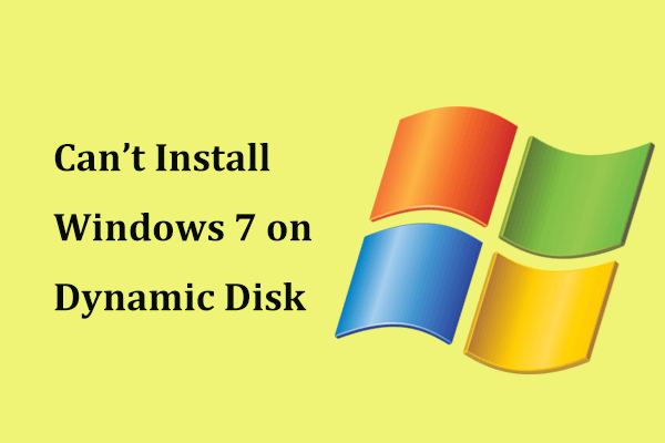 can t install windows 7