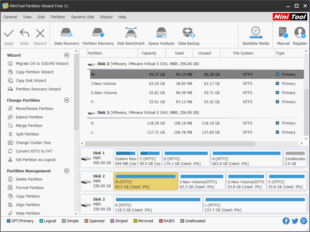 Minitool Partition Wizard 5