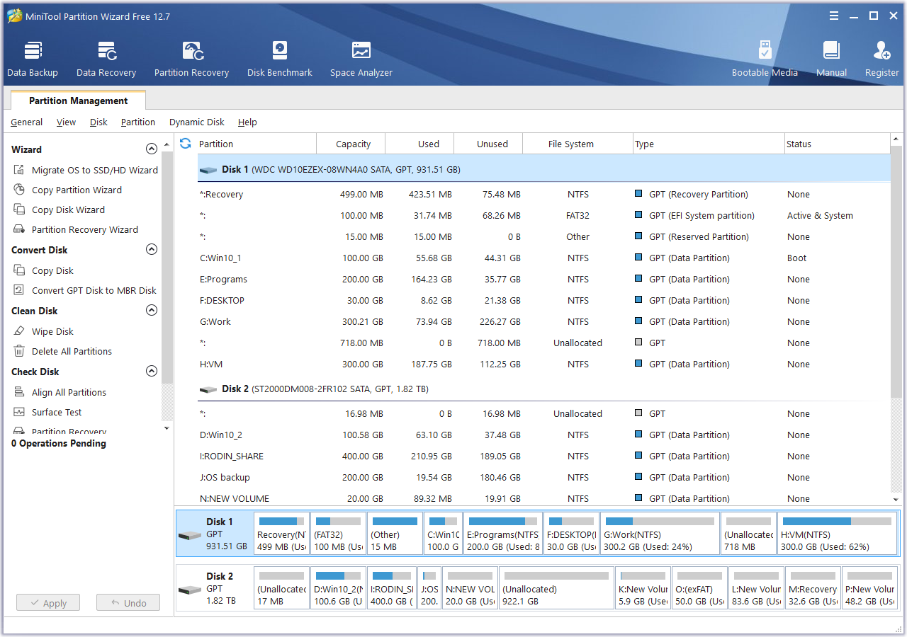 Portable minitool power data recovery