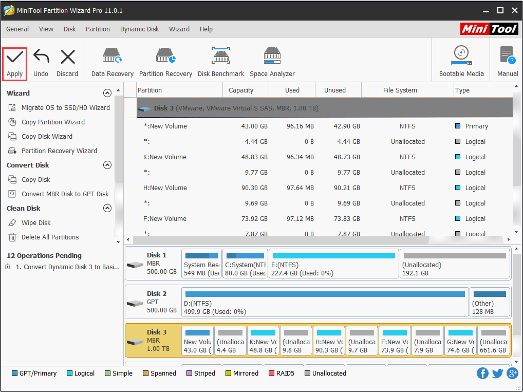 dynamic disk not recognized windows 10