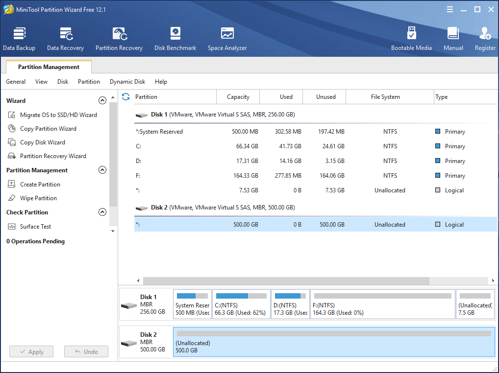 minitool partition manager