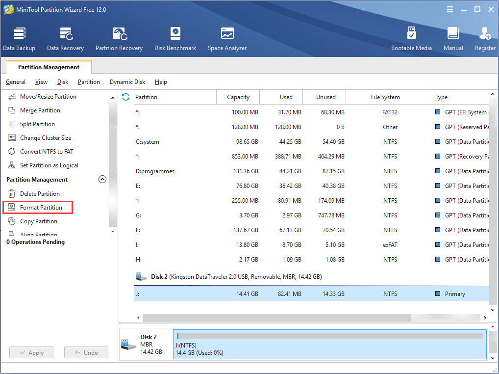 windows format usb tool