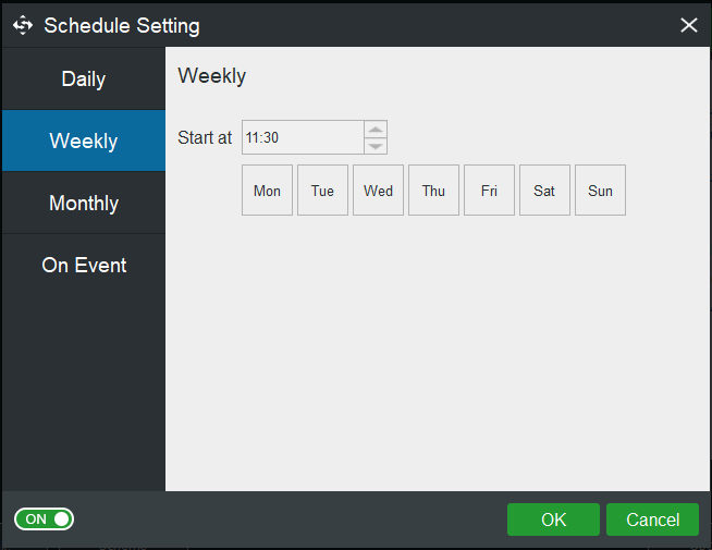 MiniTool ShadowMaker scheduled backup