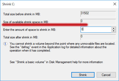Move unmovable files windows 10