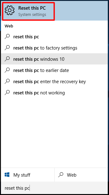 windows 10 slow after reset