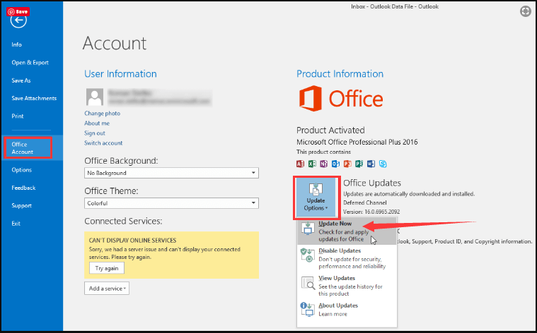 windows security outlook keeps asking for password