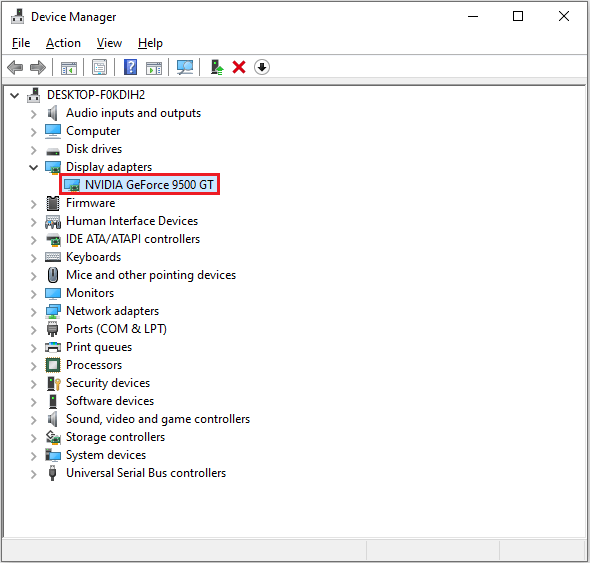 Nvidia Graphics Not Detected on Windows 10
