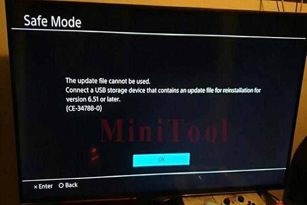 cannot find update file ps4