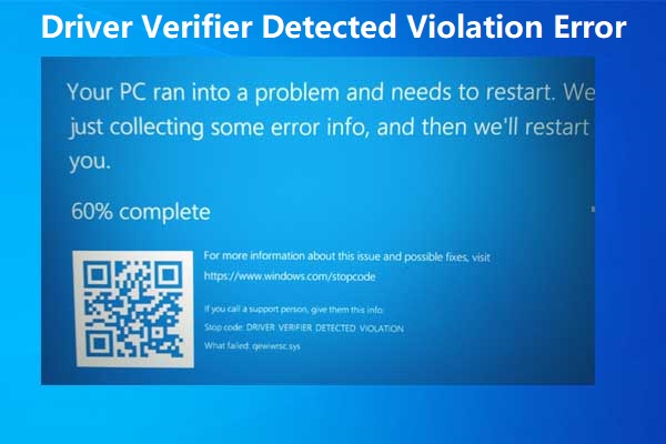 driver verifier dma violation windows 10