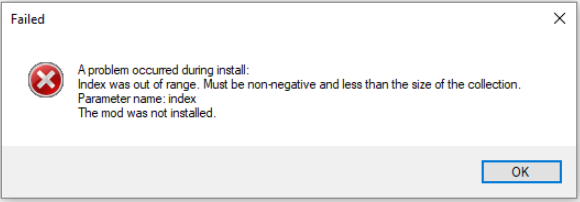nmm crashes when trying to uninstall a mod