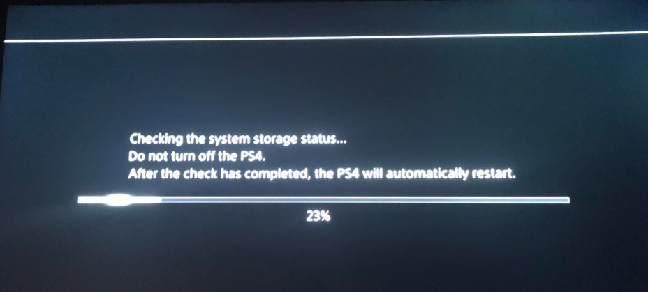 checking the system storage ps4