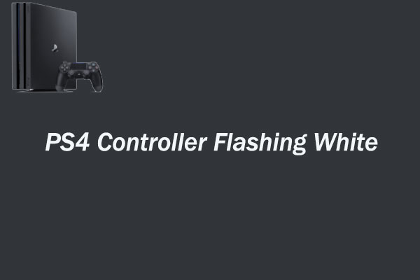 playstation controller flashing white