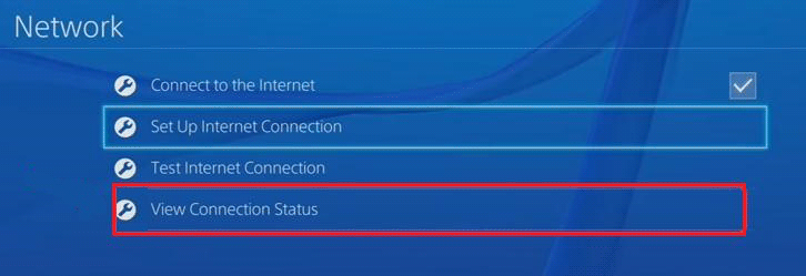 ps4 network settings