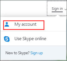 skype app unable to sign in